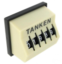 Tripcounter -Tanken- ivory Vintage VW dash mileage counter Beetle vintage car